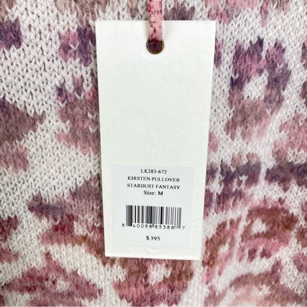 LOVESHACKFANCY Kirsten Floral Jacquard Sweater <VALENTINE> - Picture 10 of 10